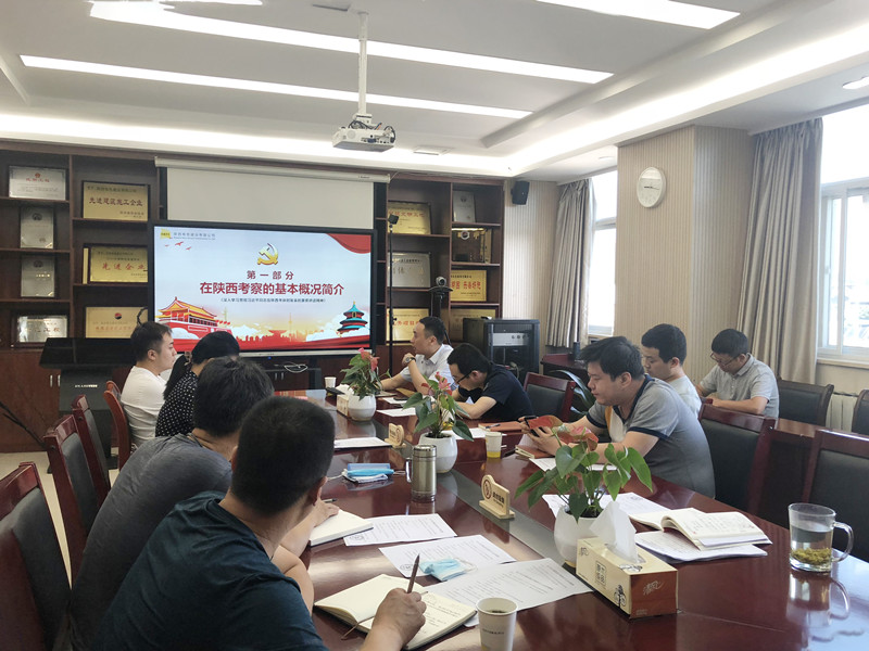 “奮力譜寫新時代、追趕超越新篇章”——公司第四黨支部學(xué)習(xí)貫徹落實(shí)“習(xí)近平總書記來陜考察重要講話精神”  